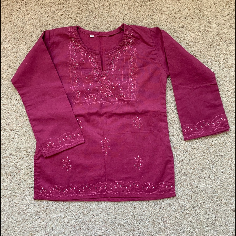 NWOT Girls Indian blouse